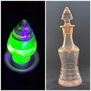 Uranium Glass Vintage Decanter